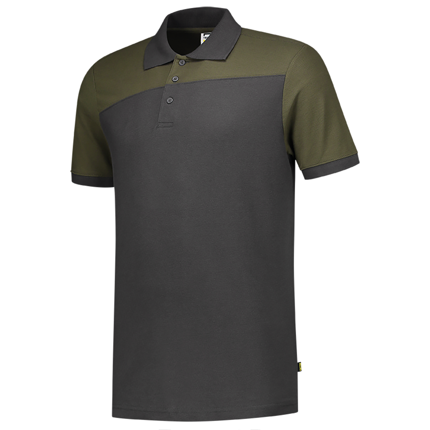 Polo shirt, two-tone cross seam